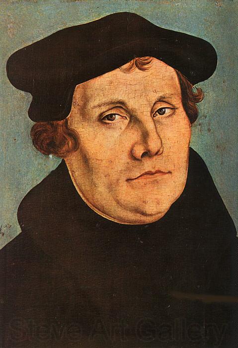 Lucas  Cranach Portrait of Martin Luther Spain oil painting art